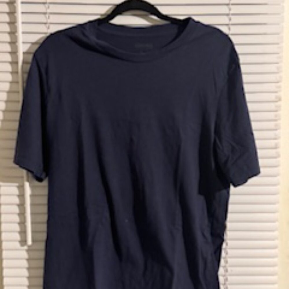Men’s Large 3 Pack Tees – Dark Blue, Black & White Comfort Bundle - Picture 4 of 7